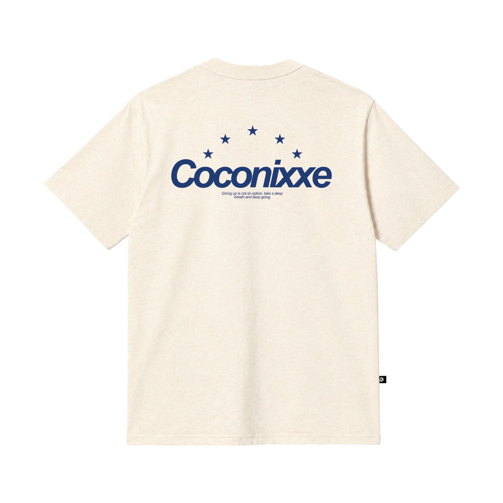 Camiseta Regular Beige Cream Stars Tee