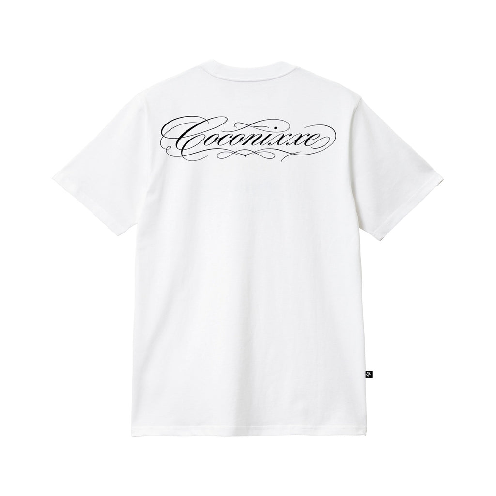 Camiseta Regular Blanca Calligraphy Essent