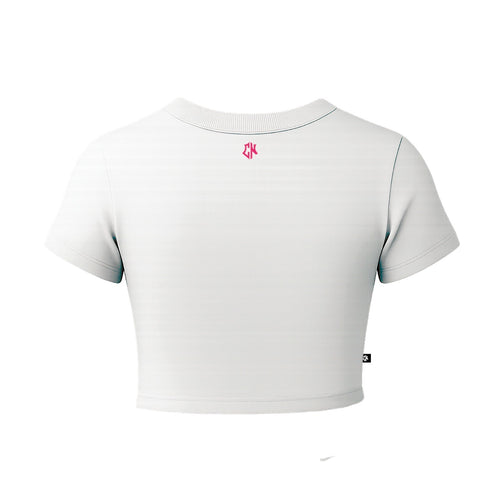 Baby Tee Signature Rosa Blanca
