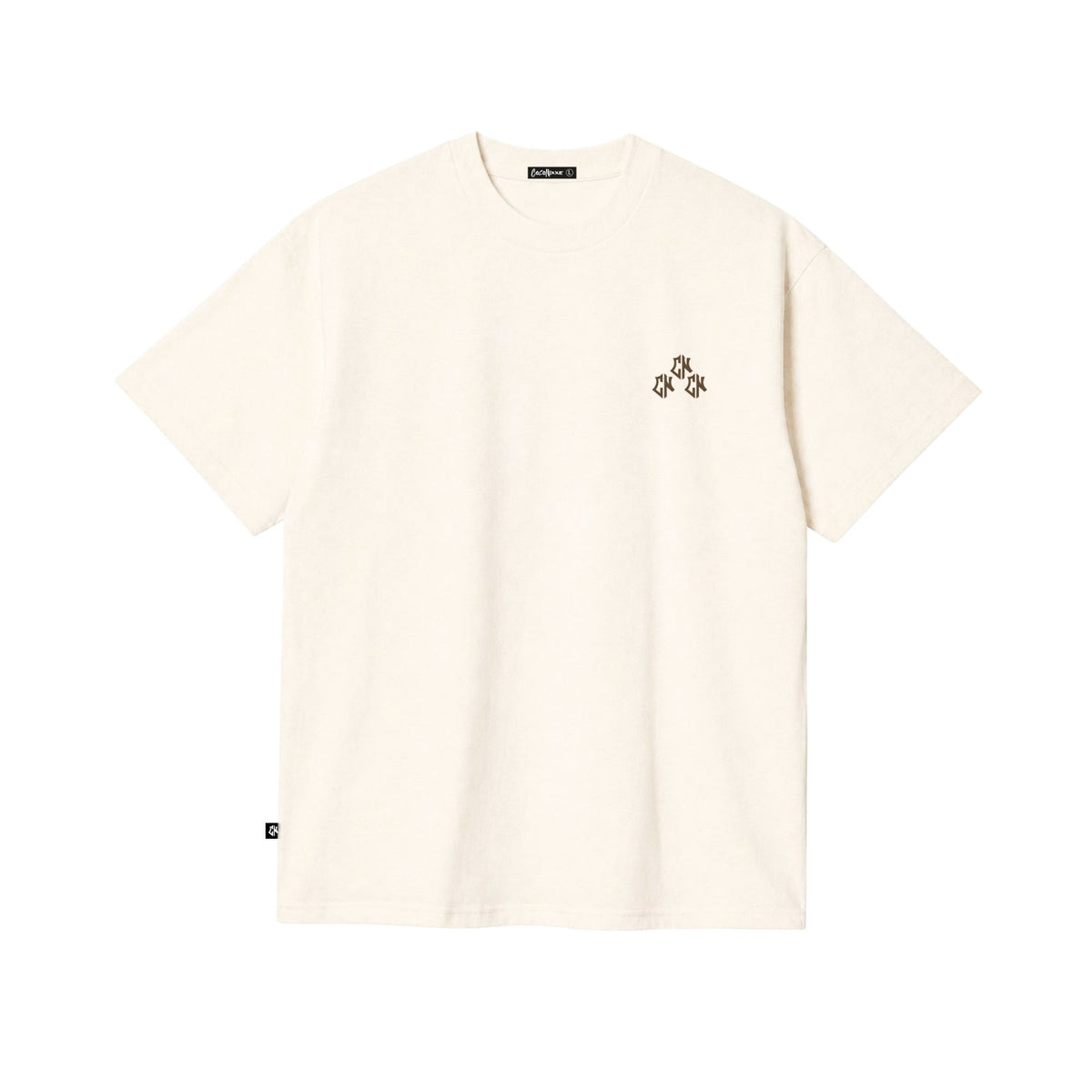 Camiseta Regular Beige Cream Gothic
