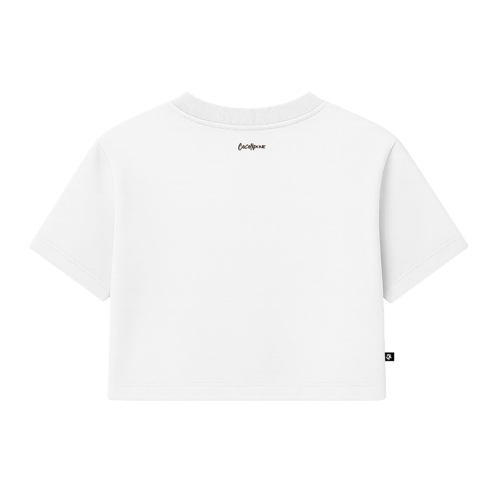 Crop Top Minimal Blanco
