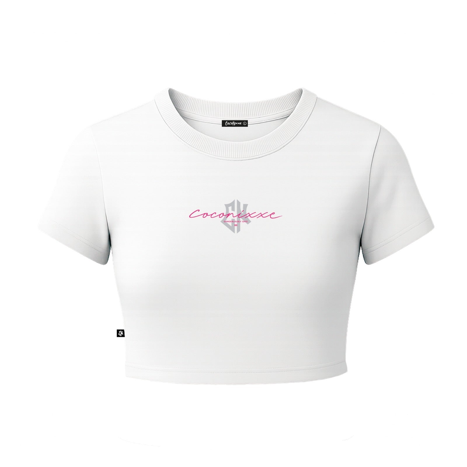 Baby Tee Signature Rosa Blanca