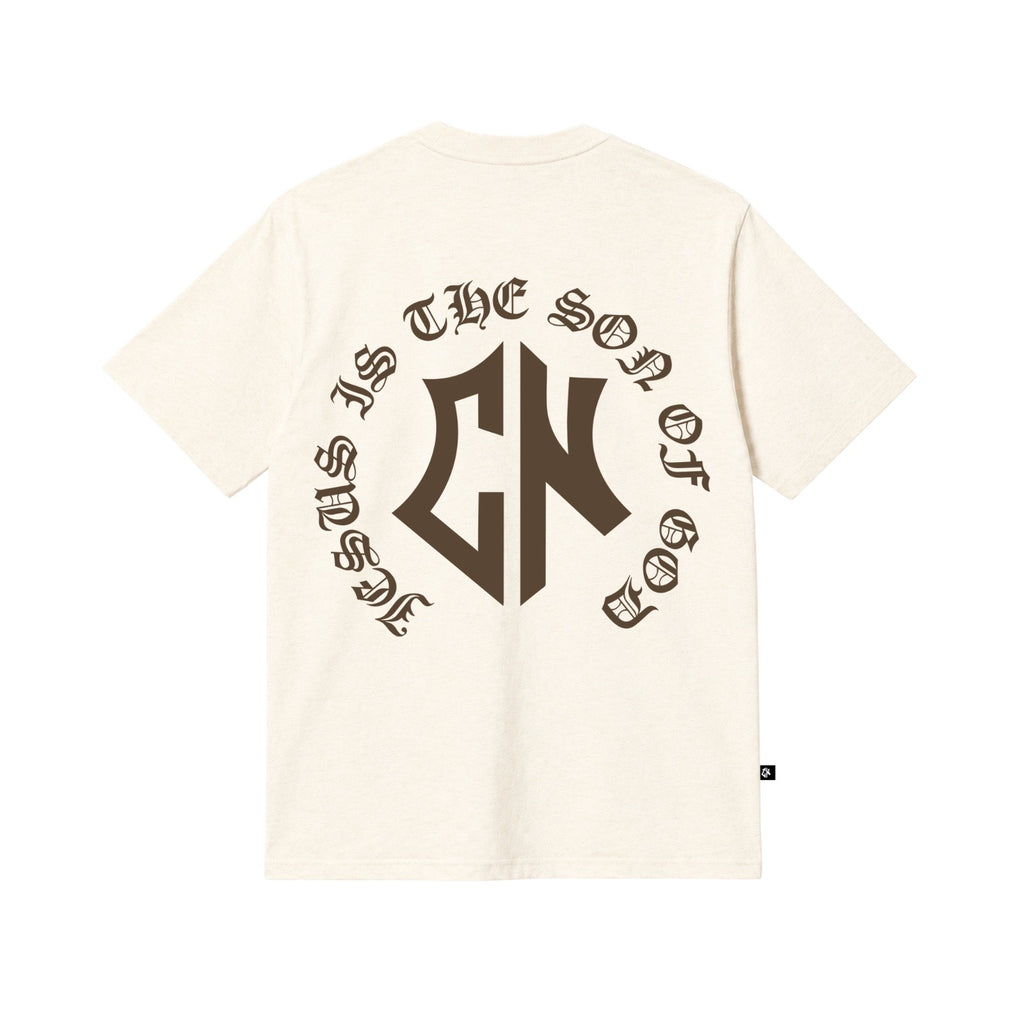 Camiseta Regular Beige Cream Gothic