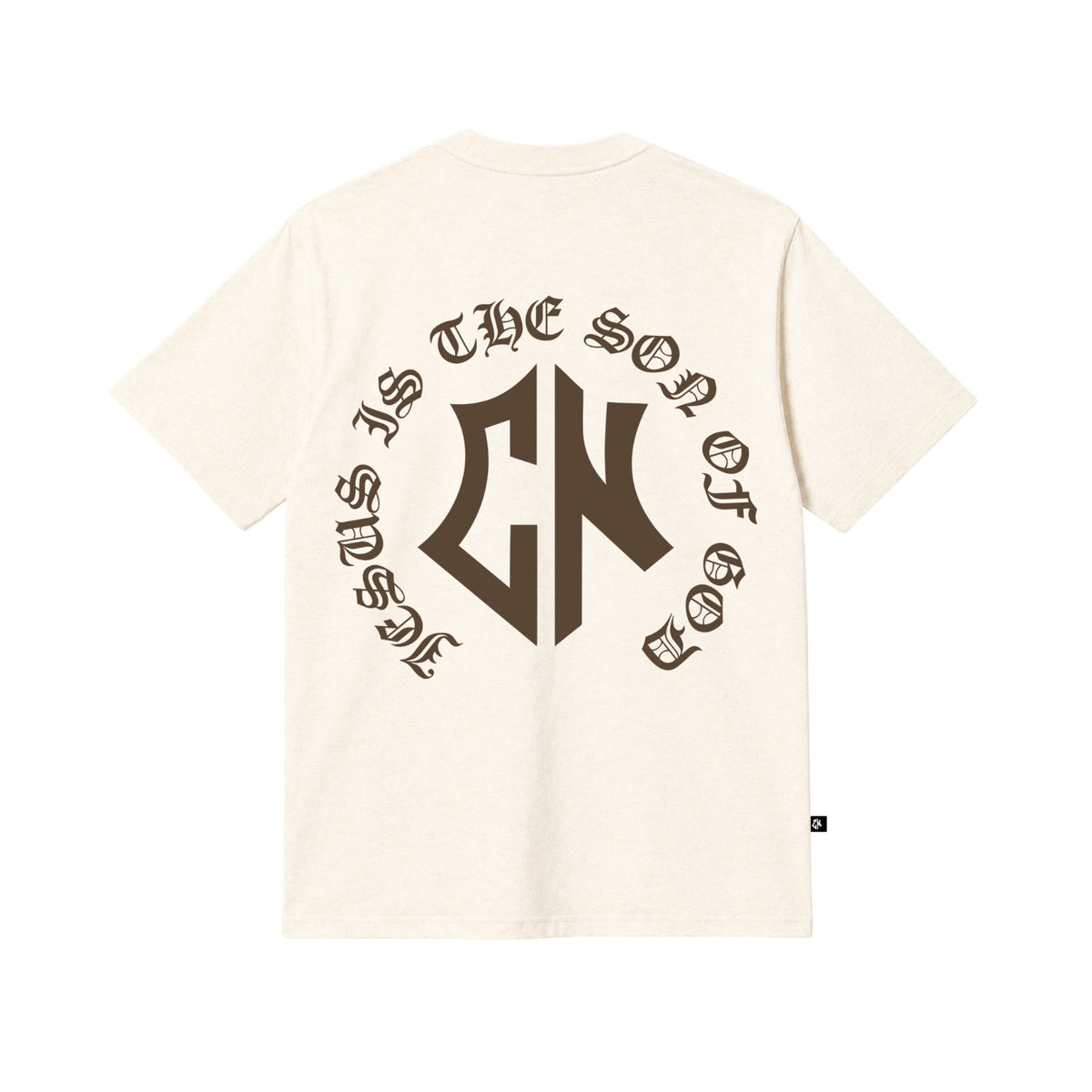 Camiseta Regular Beige Cream Gothic