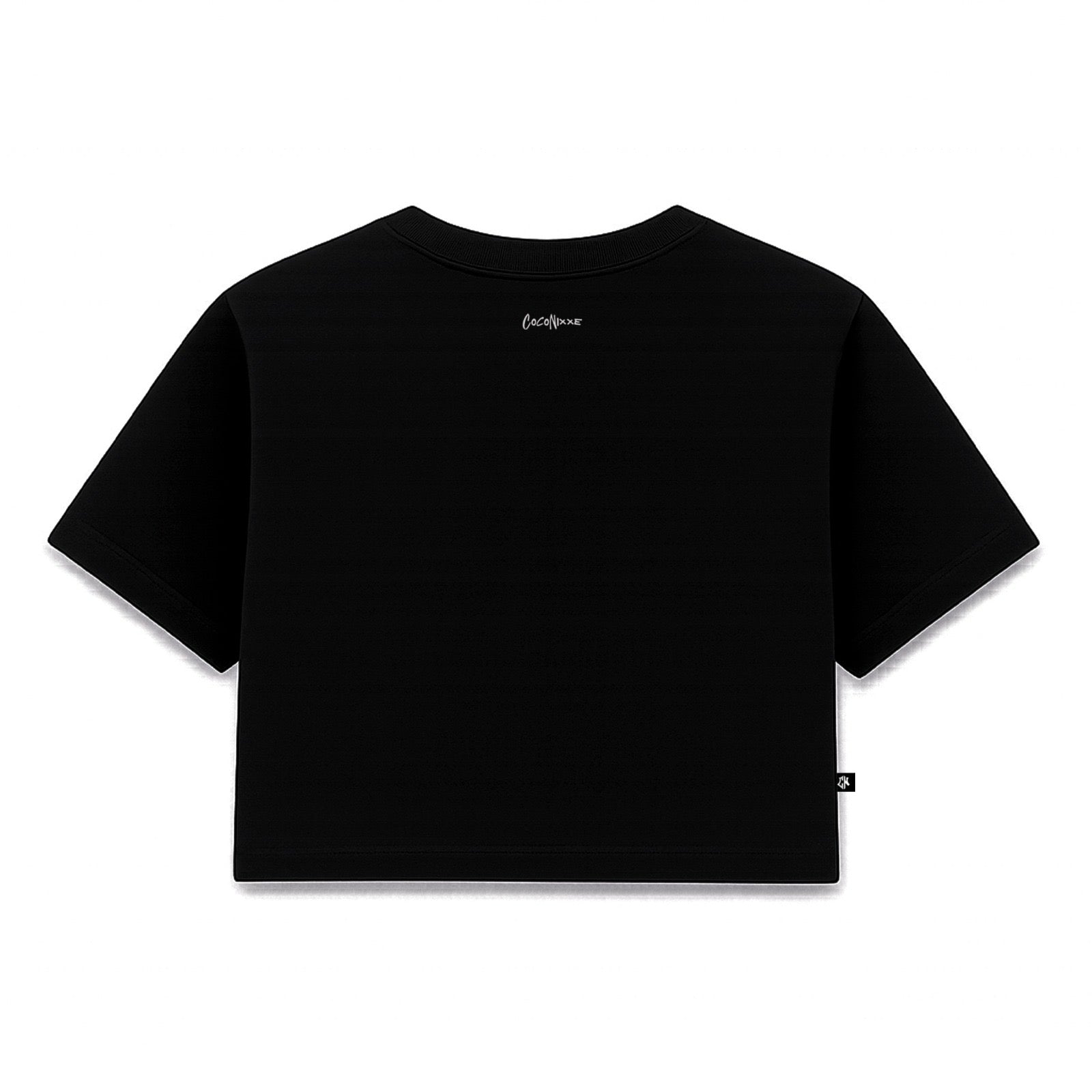 Crop Top Minimal Negro