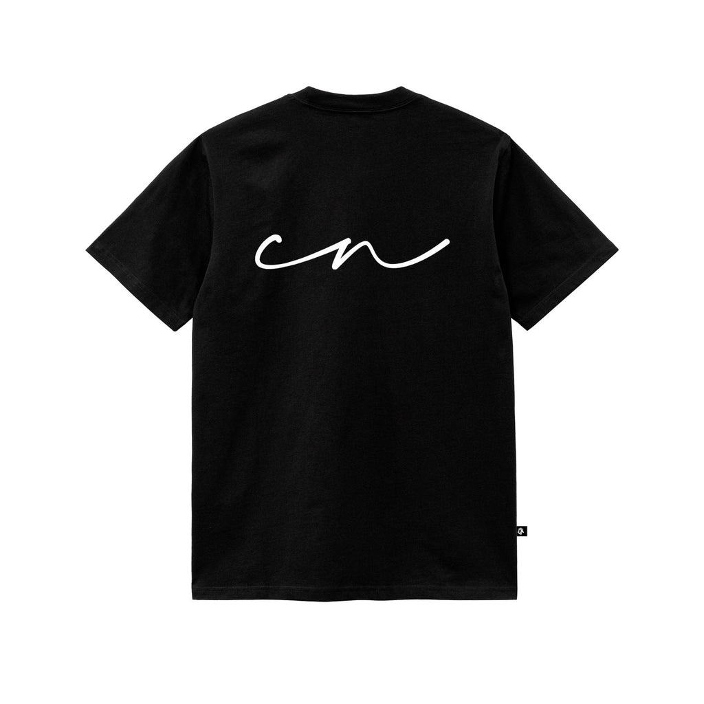 Camiseta Regular Cn Outline Negra