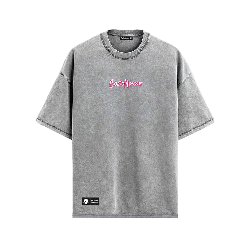 Camiseta Oversize Wash Gris
