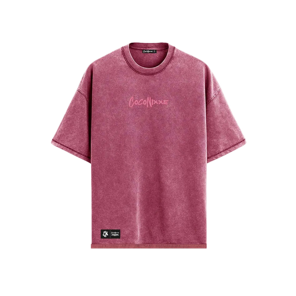 Camiseta Oversize Wash Cn Vino