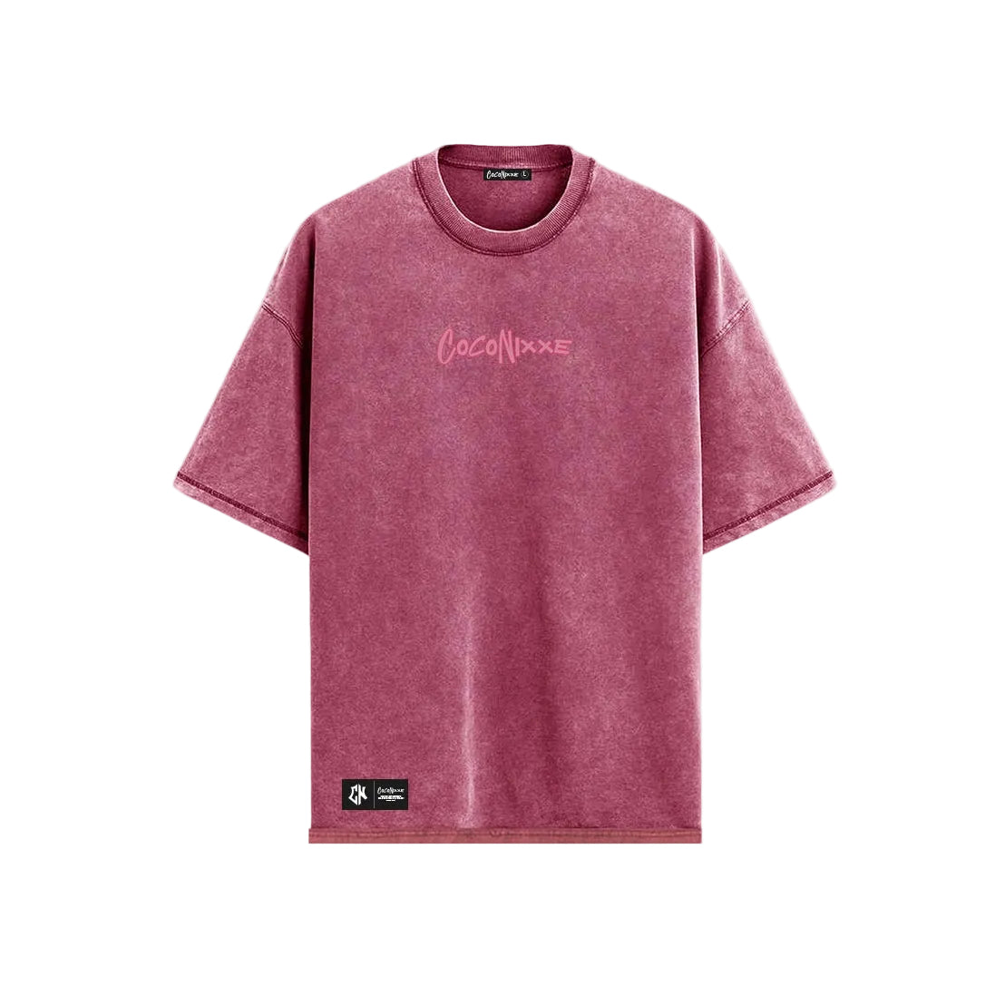 Camiseta Oversize Wash Cn Vino