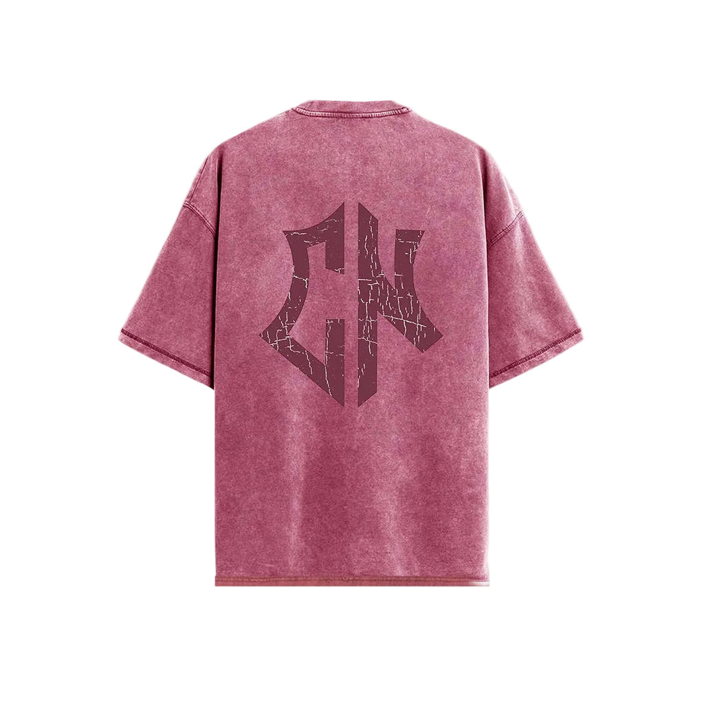 Camiseta Oversize Wash Cn Vino