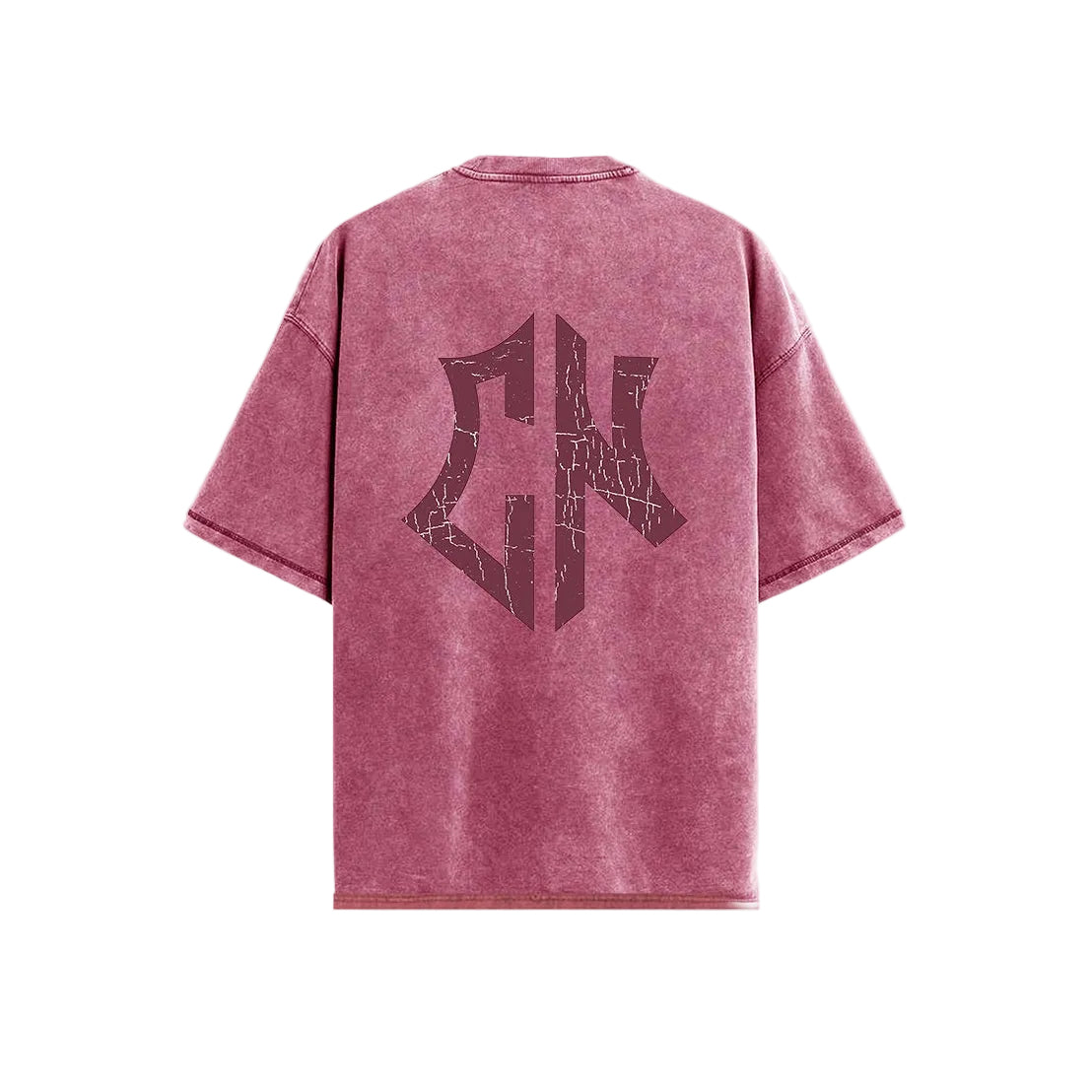 Camiseta Oversize Wash Cn Vino
